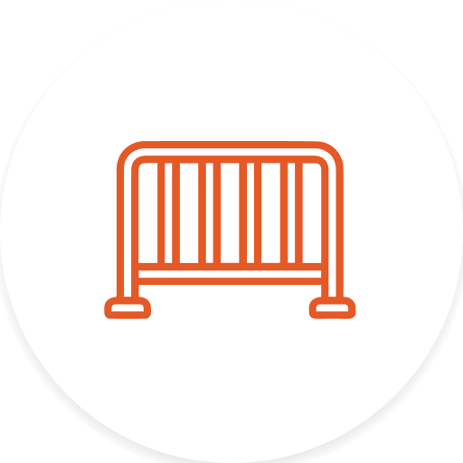 Crowd Control Barrier Icon